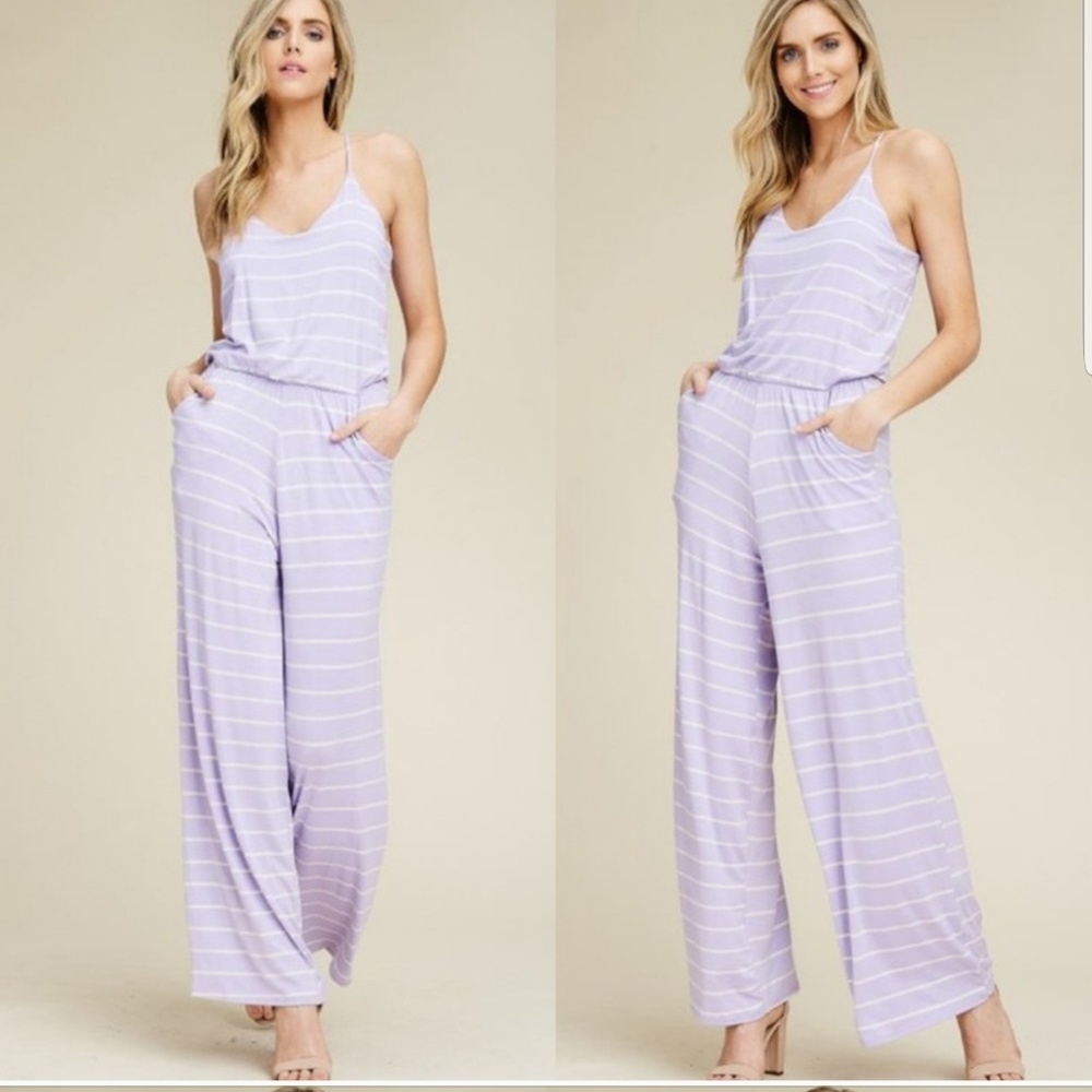 Lilac Ivory Jumpsuit.